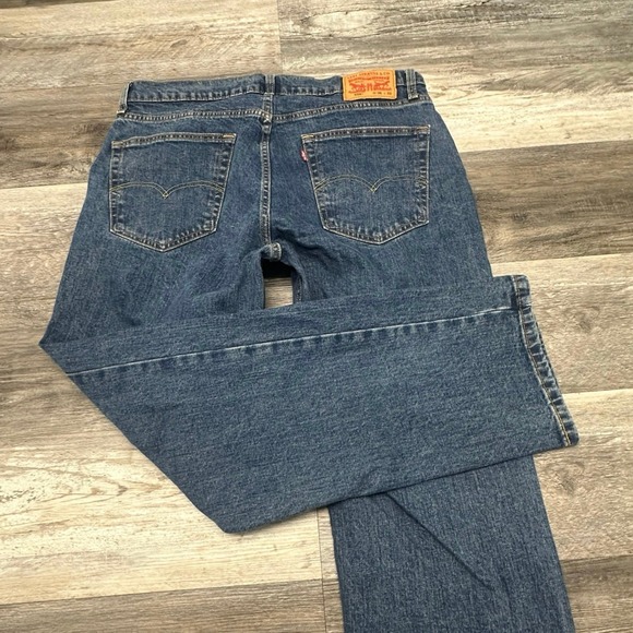 Levis 559 Red Tab Faded Mid Wash Blue Mens 36x31 Relaxed Straight Denim Jeans - Picture 1 of 14